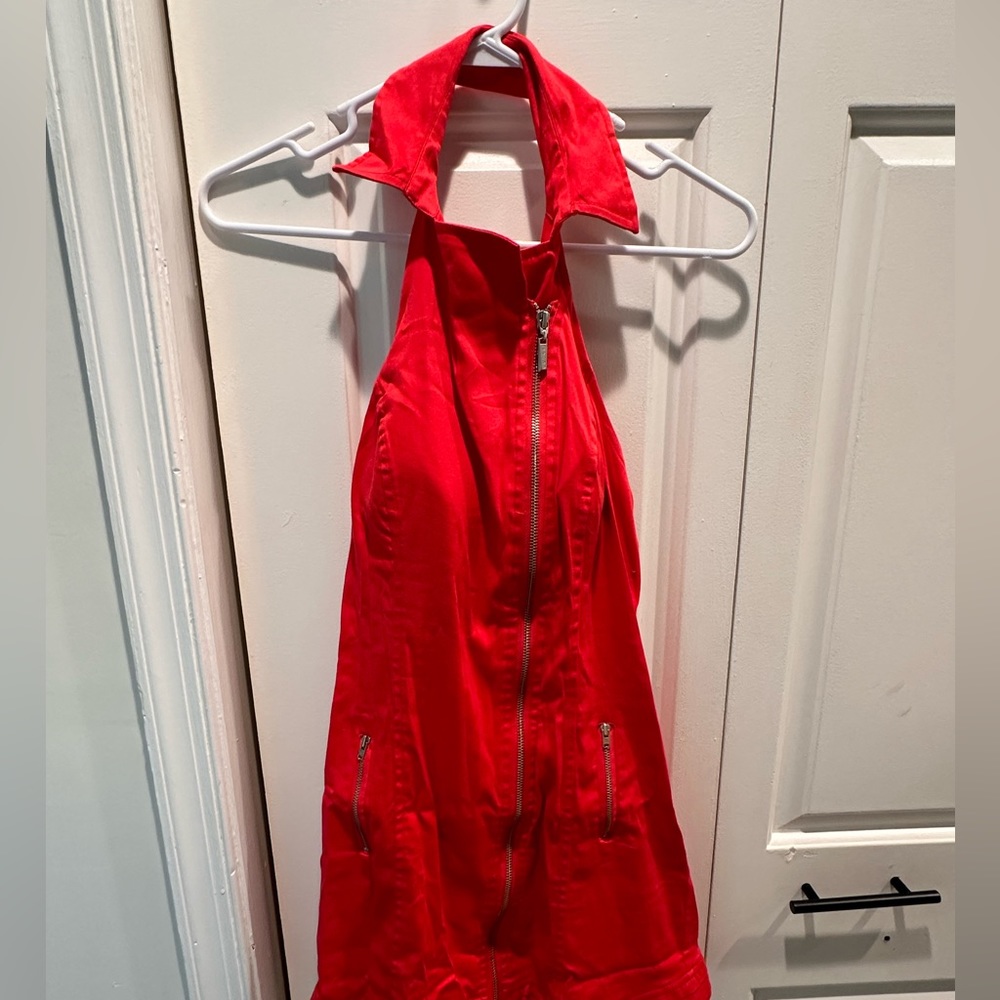 Guess size medium halter red dress